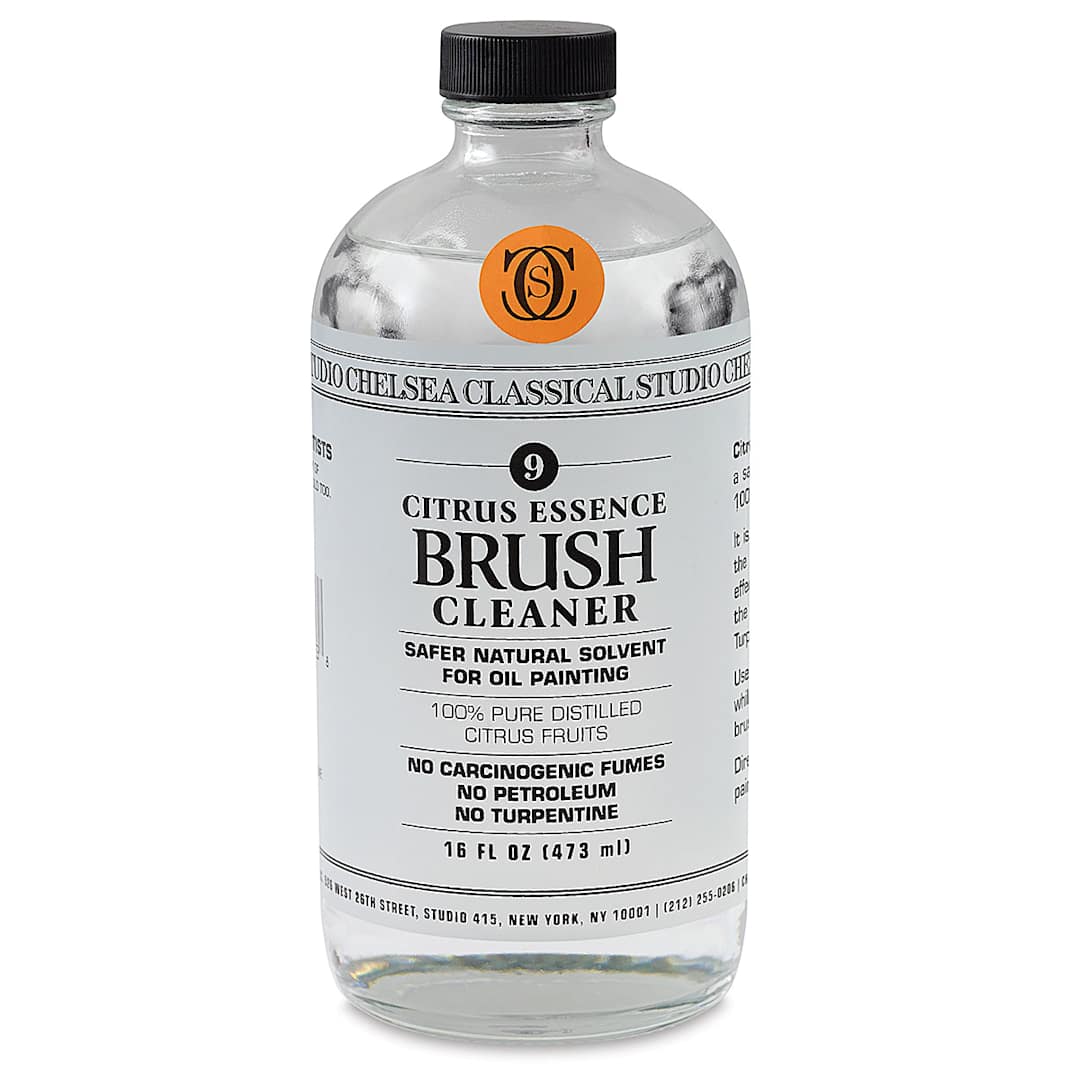 Open in modal - Chelsea Classical Studio Citrus Essence Brush Cleaner - Front of 16 oz bottle