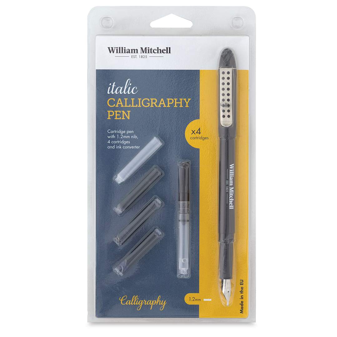 Open in modal - William Mitchell Calligraphy Sets - Front of package of Italic Calligraphy Set