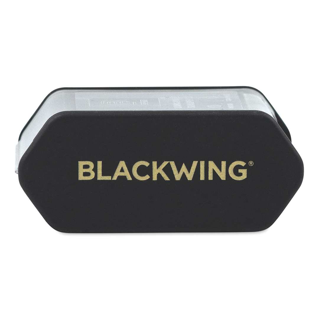 Open in modal - Blackwing Two-Step Long Point Pencil Sharpener - Black (side view)