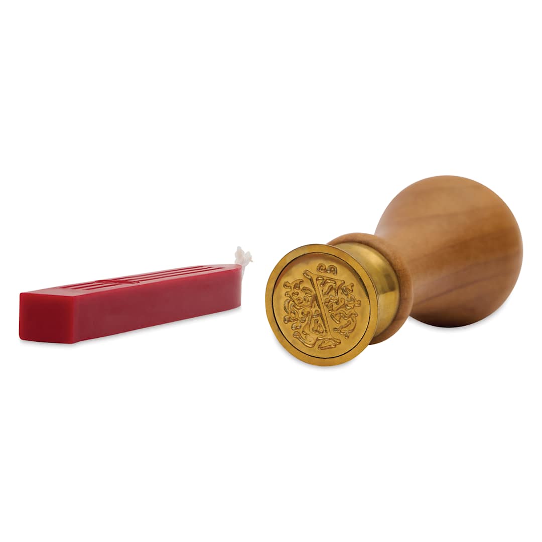 Open in modal - Manuscript Ceramic Small Initial Sealing Coin Set - Letter Z