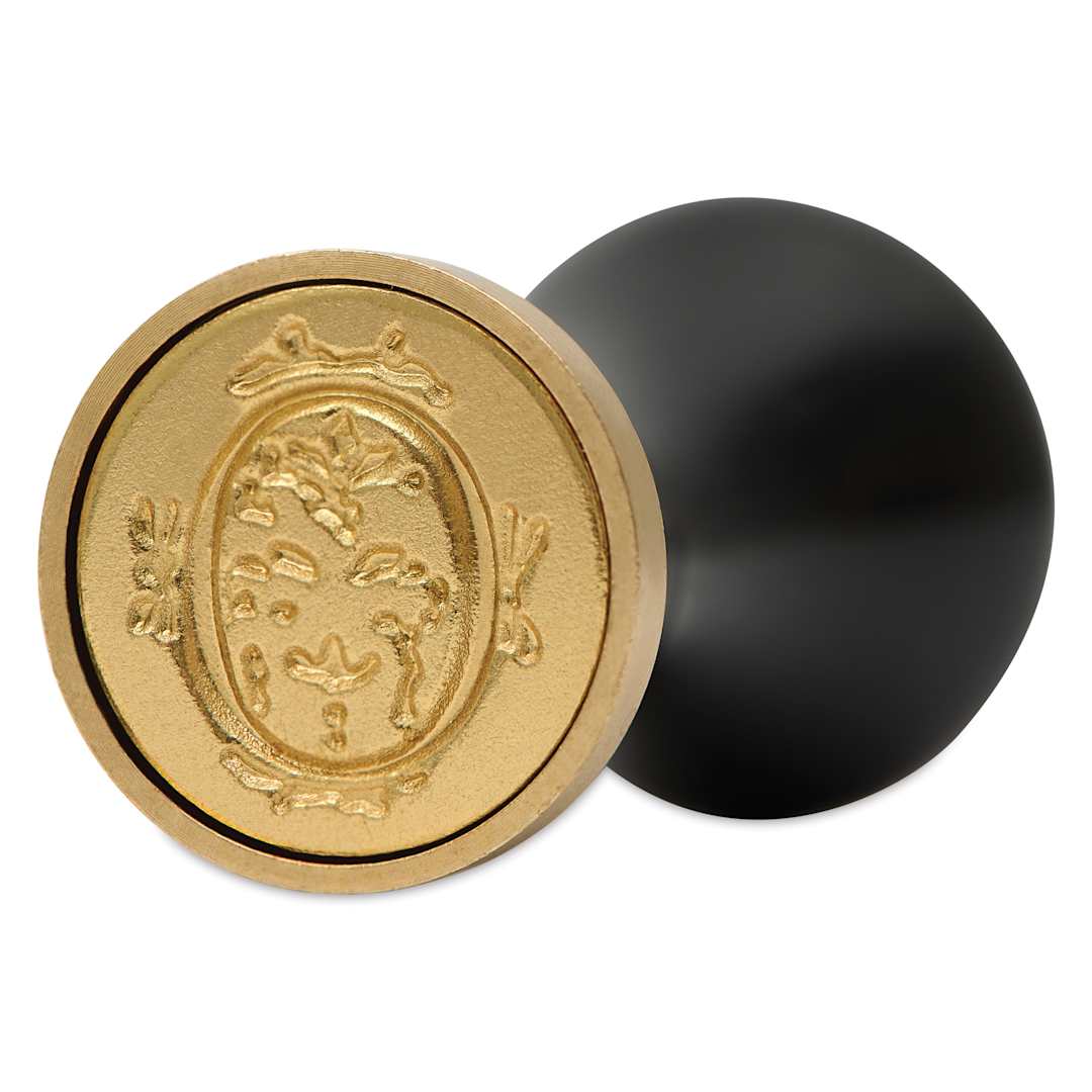 Open in modal - Manuscript Ceramic Mini Initial Sealing Coin Set - Letter O