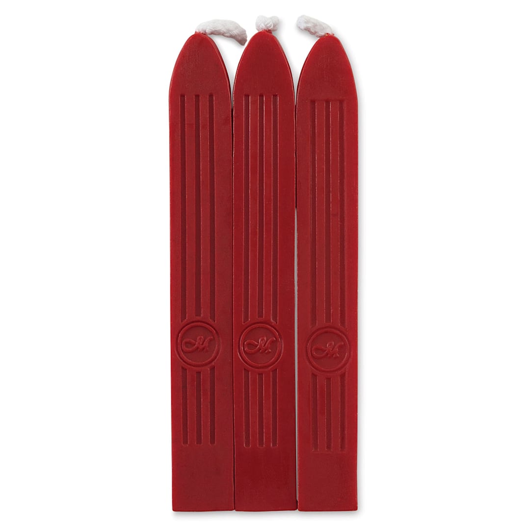 Open in modal - Manuscript Sealing Wax Sticks - Red, Pkg of 3