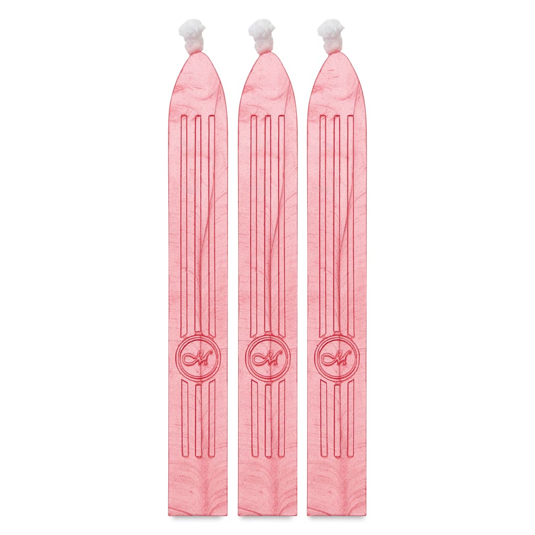 Open in modal - Manuscript Sealing Wax Sticks - Pink, Pkg of 3