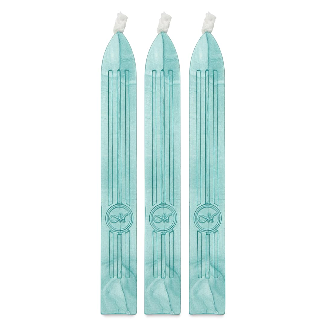 Open in modal - Manuscript Sealing Wax Sticks - Aqua, Pkg of 3