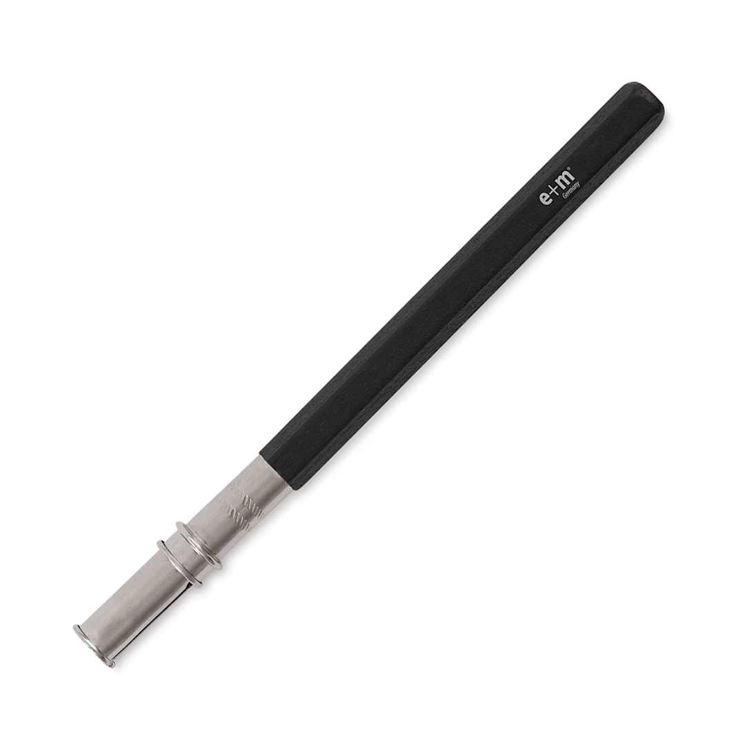 Open in modal - Peanpole Pencil Extender - Black painted Extender shown at angle