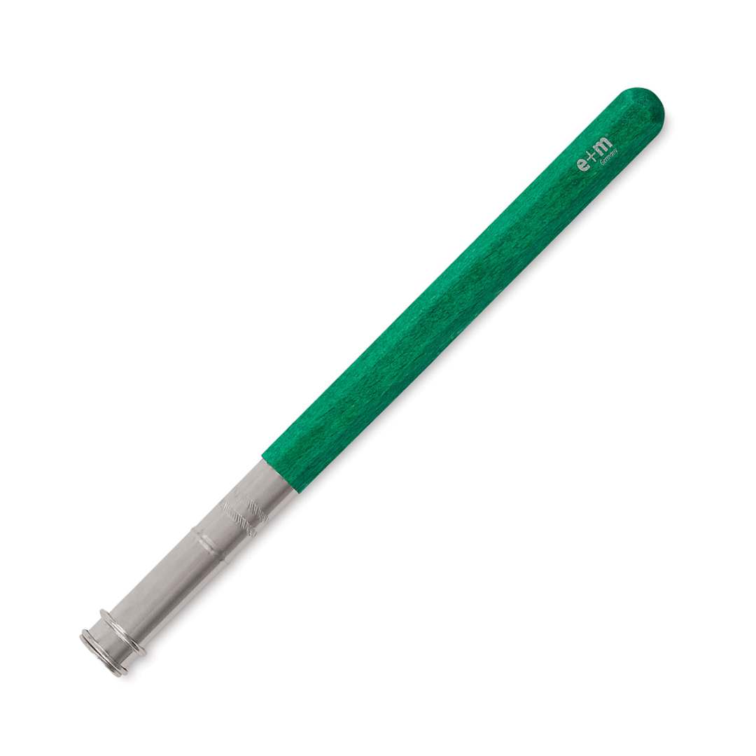 Open in modal - Peanpole Pencil Extender - Green painted Extender shown at angle