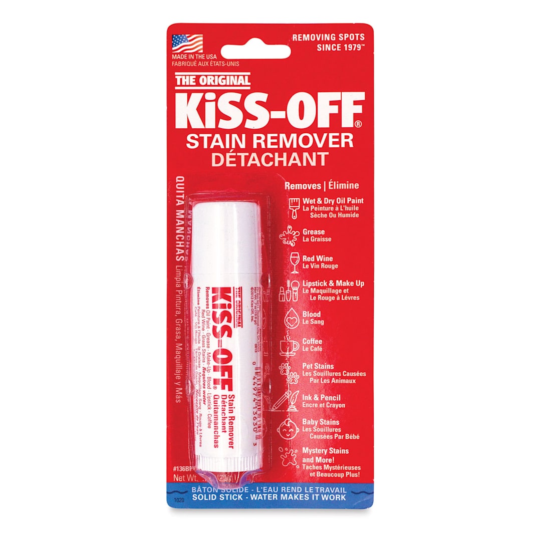 Open in modal - Kiss-Off Stain Remover - front view of blister package showing tube of stain remover