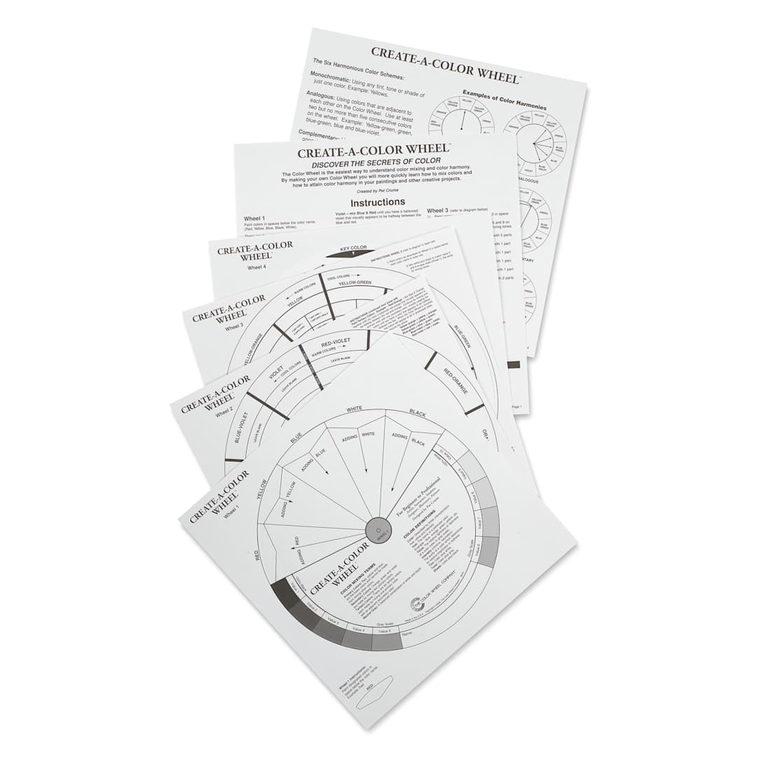 Open in modal - Create-a-Color Wheel Pack - Black/White, Pkg of 10