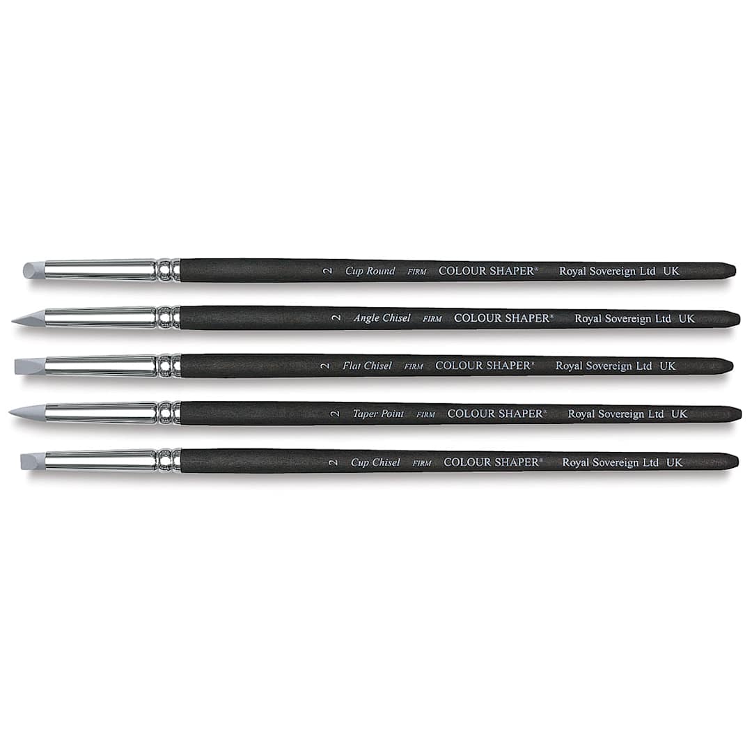 Open in modal - Colour Shapers Tool - Set of 5 Tips, Firm, Size 2, Set of 5