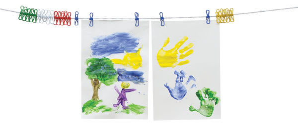 Open in modal - Arts 'N Crafts Display Line - Artwork hanging on Display Line
