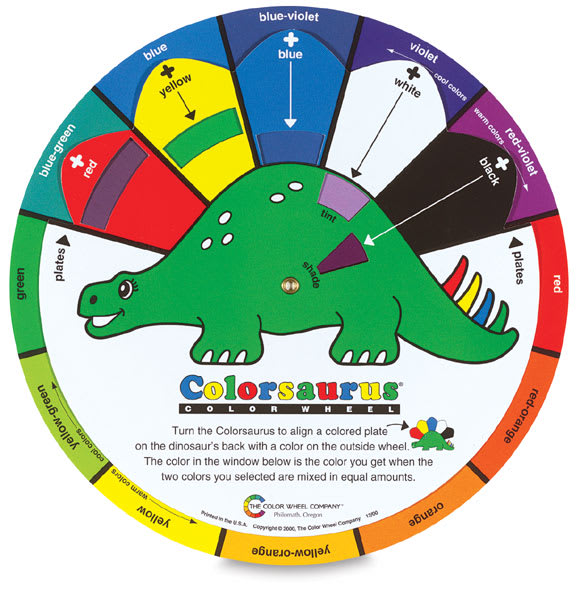 Open in modal - Colorsaurus Color Wheel - Front of wheel shown