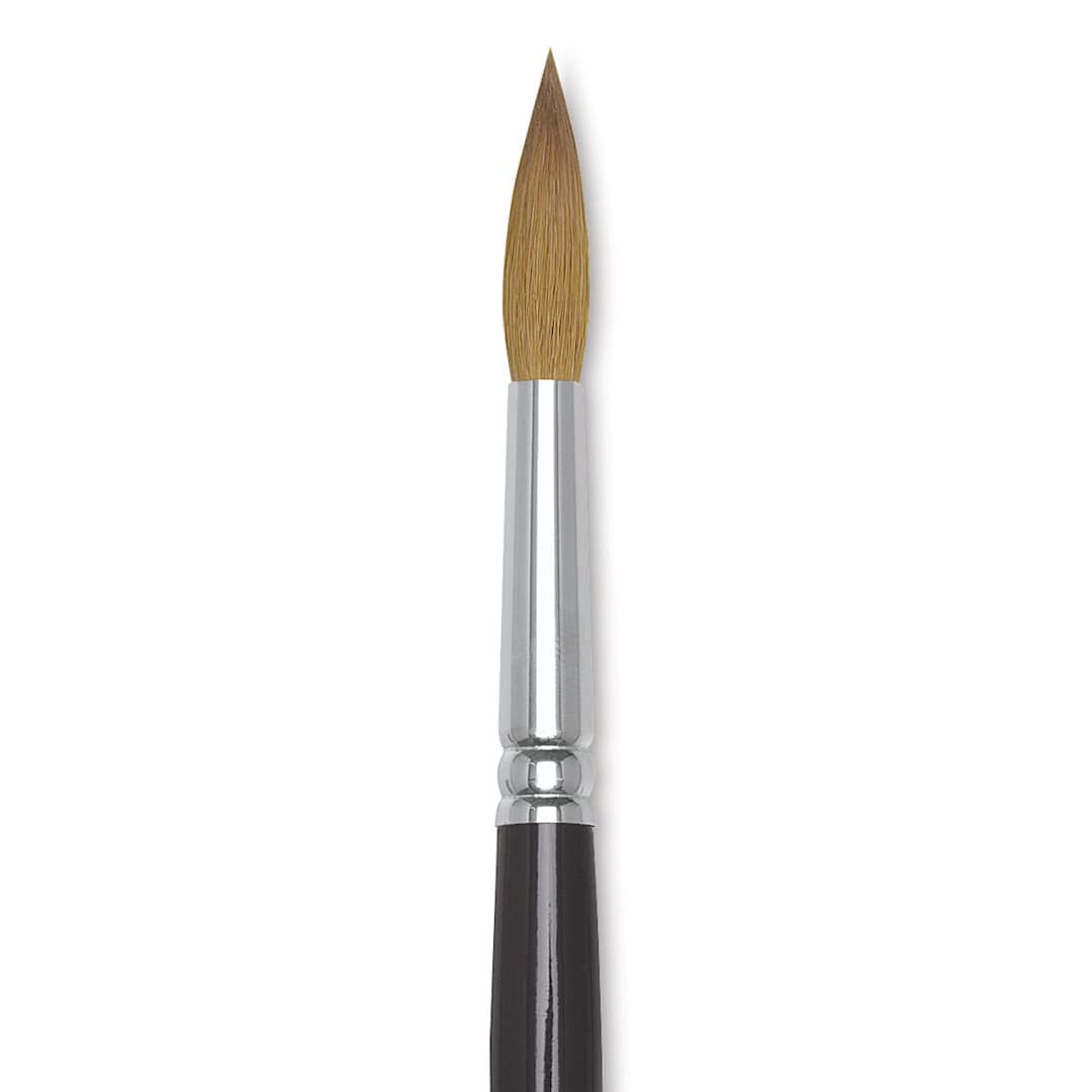Open in modal - Winsor & Newton Series 7 Kolinsky Sable Brush - Pointed Round, Size 10, close-up