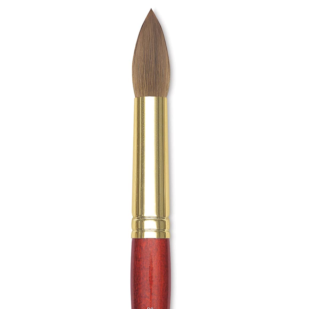 Open in modal - Winsor & Newton Sceptre Gold II Brush - Pointed Round, Short Handle, Size 20