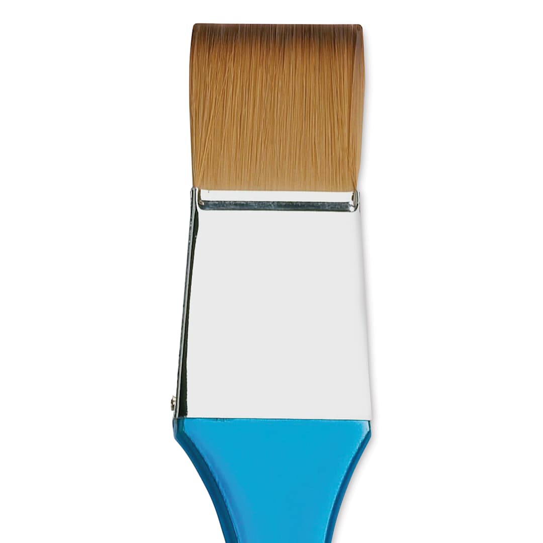 Open in modal - Winsor & Newton Cotman Watercolor Brush - Wash, Short Handle, 1" closeup