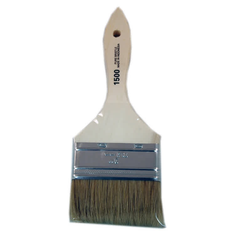 Open in modal - Linzer Brush Varnish & Chip Brush, White Bristle, 3"