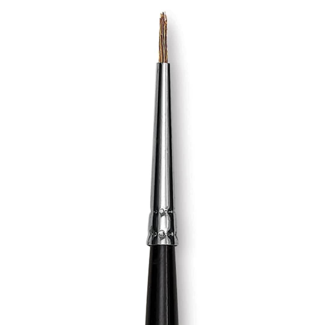 Open in modal - Blick Pointed Scholastic Brush - Round, Short Handle, Size 0 close-up
