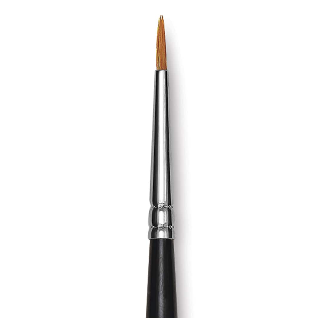 Open in modal - Blick Pointed Scholastic Brush - Round, Short Handle, Size 1 close-up