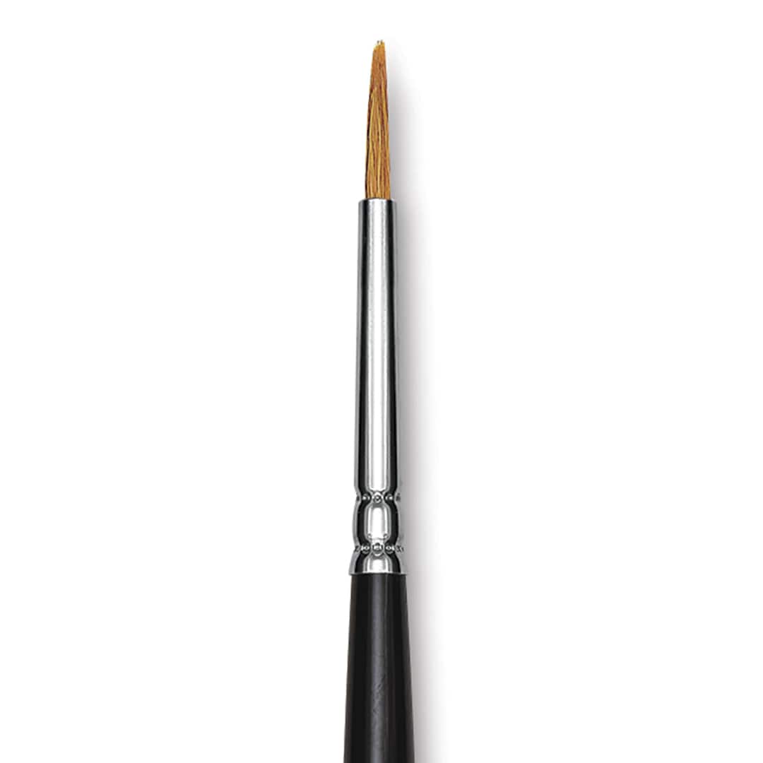 Open in modal - Blick Pointed Scholastic Brush - Round, Short Handle, Size 3 close-up