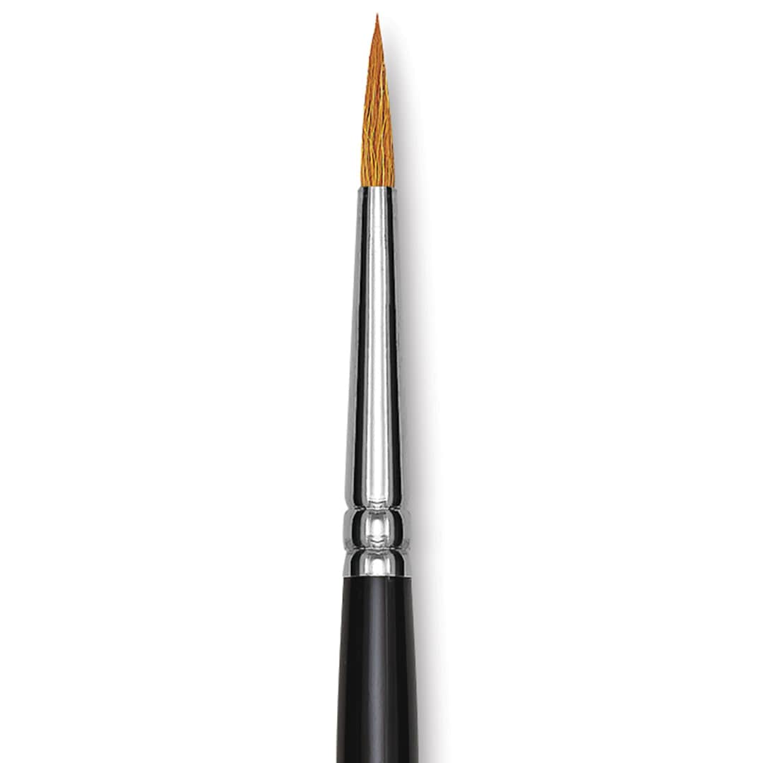 Open in modal - Blick Pointed Scholastic Brush - Round, Short Handle, Size 4 close-up