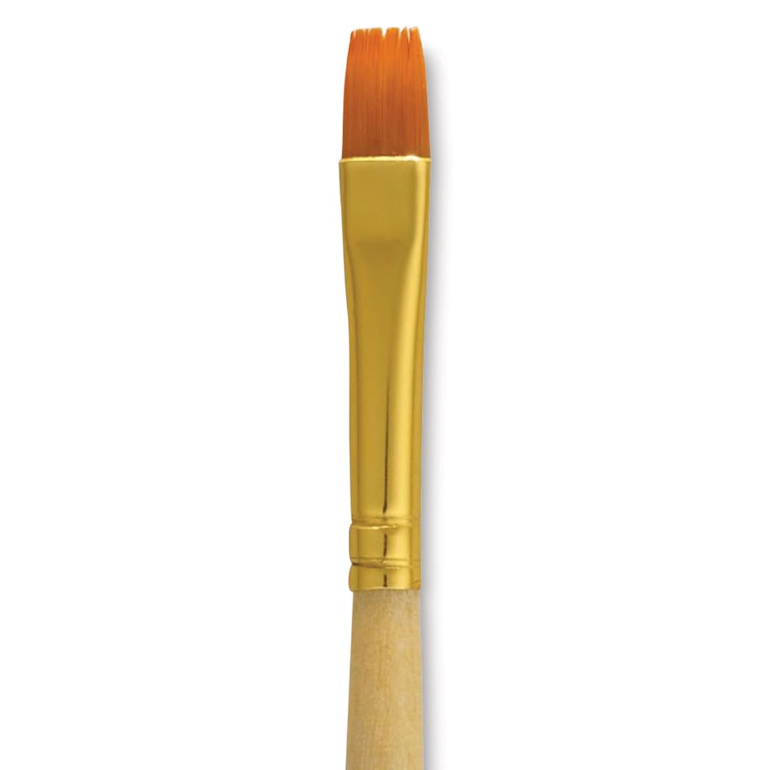 Open in modal - Dynasty Golden Nylon Brush - Flat Shader, Refill Brush, Size 6 close-up