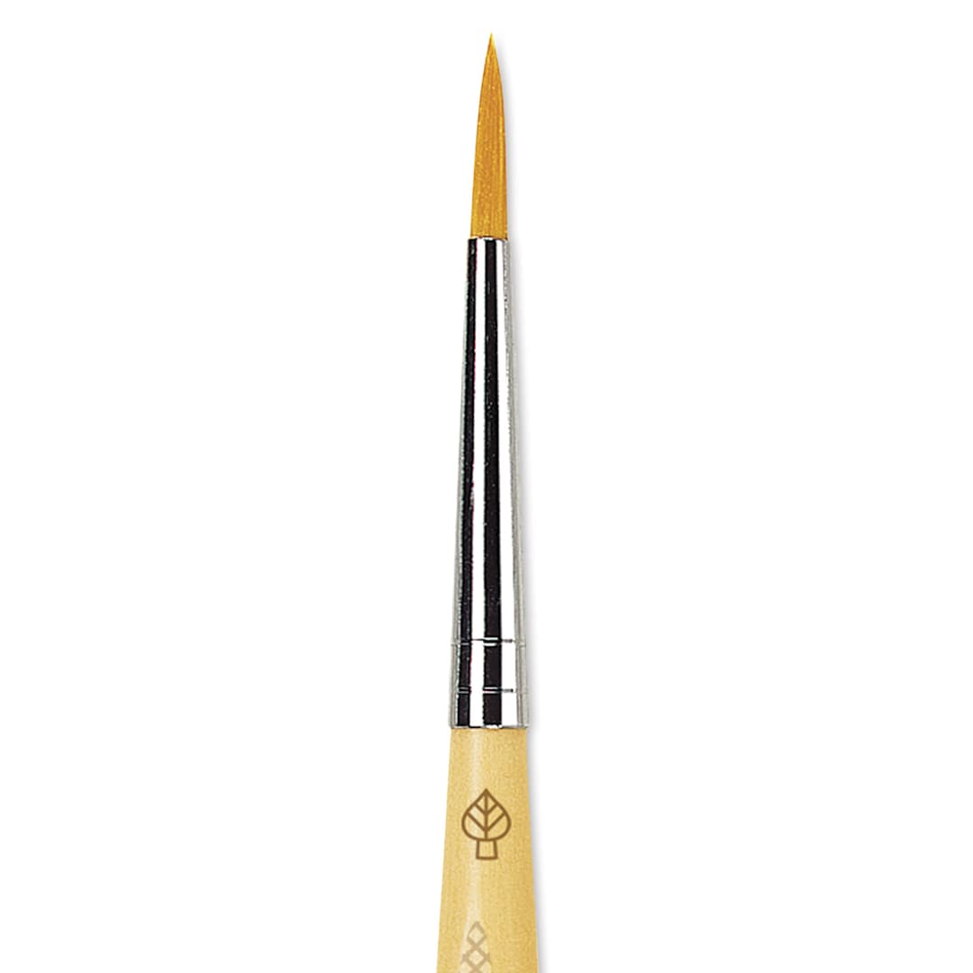Open in modal - Da Vinci Junior Synthetic Brush - Round, Short Handle, Size 3 close-up
