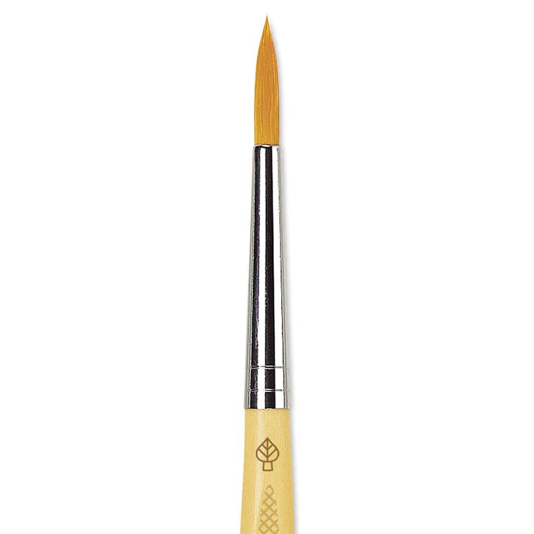 Open in modal - Da Vinci Junior Synthetic Brush - Round, Short Handle, Size 5 close-up