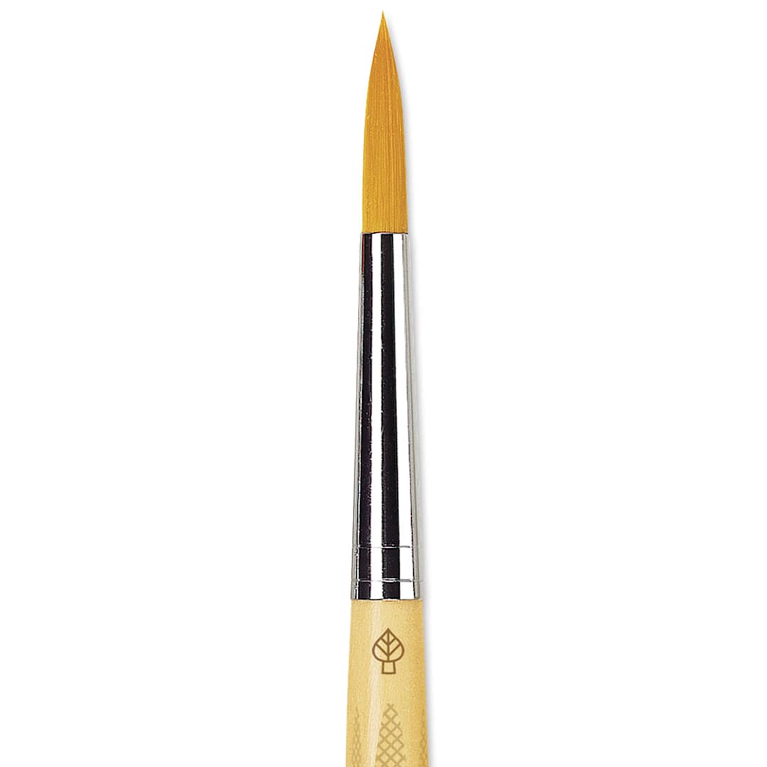 Open in modal - Da Vinci Junior Synthetic Brush - Round, Short Handle, Size 10 close-up