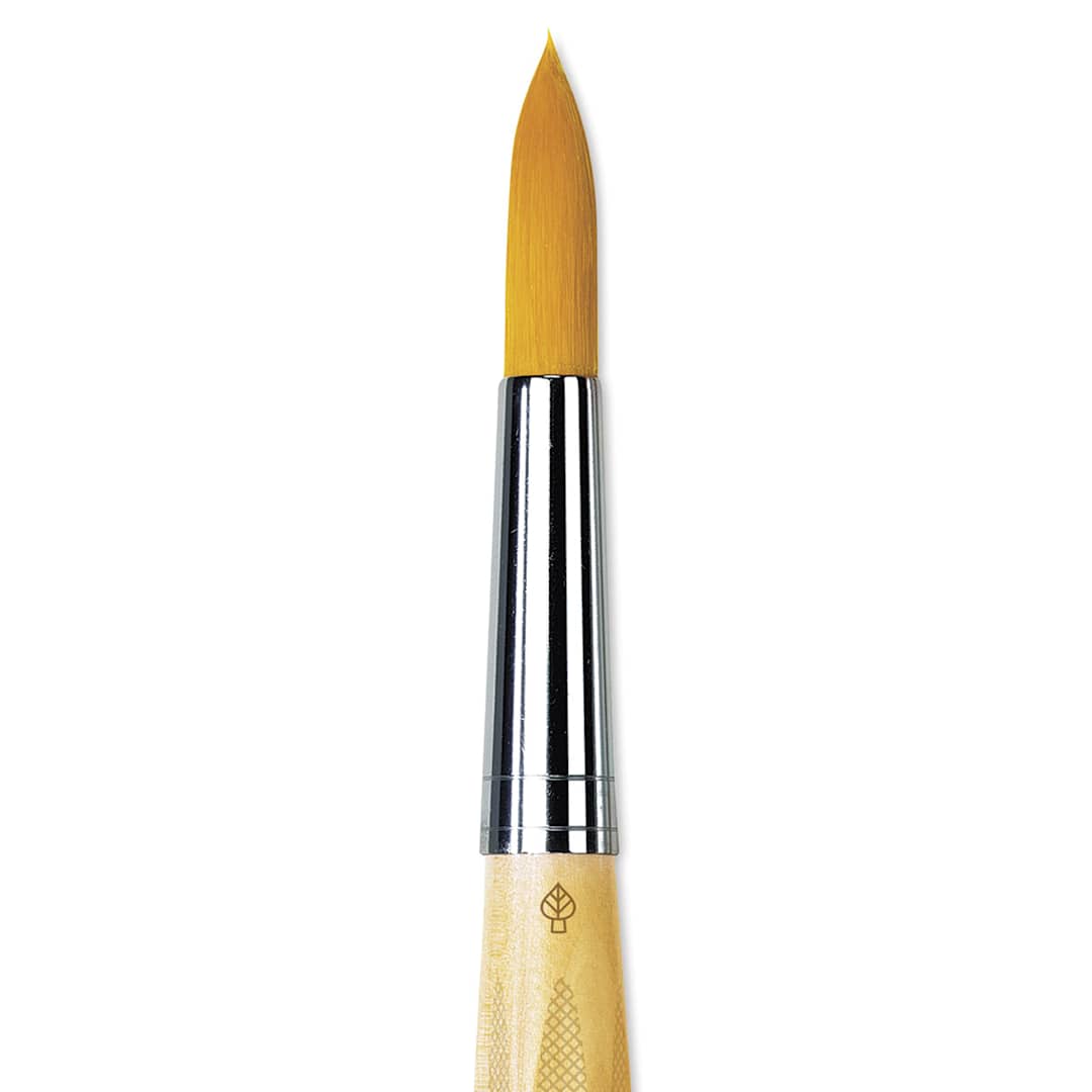 Open in modal - Da Vinci Junior Synthetic Brush - Round, Short Handle, Size 18 close-up