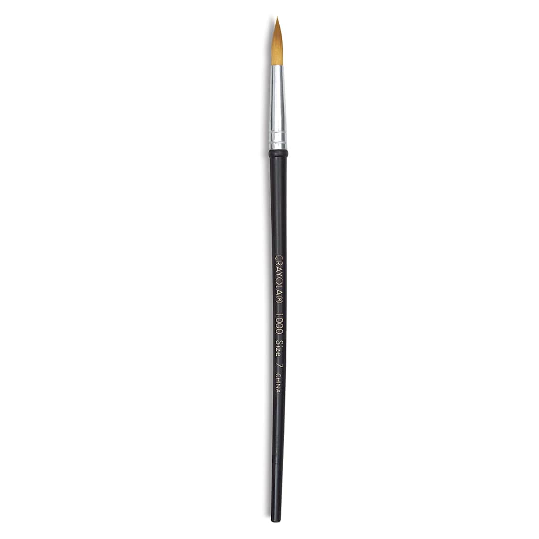 Open in modal - Crayola Premium Taklon Watercolor Brush - Round, Size 7
