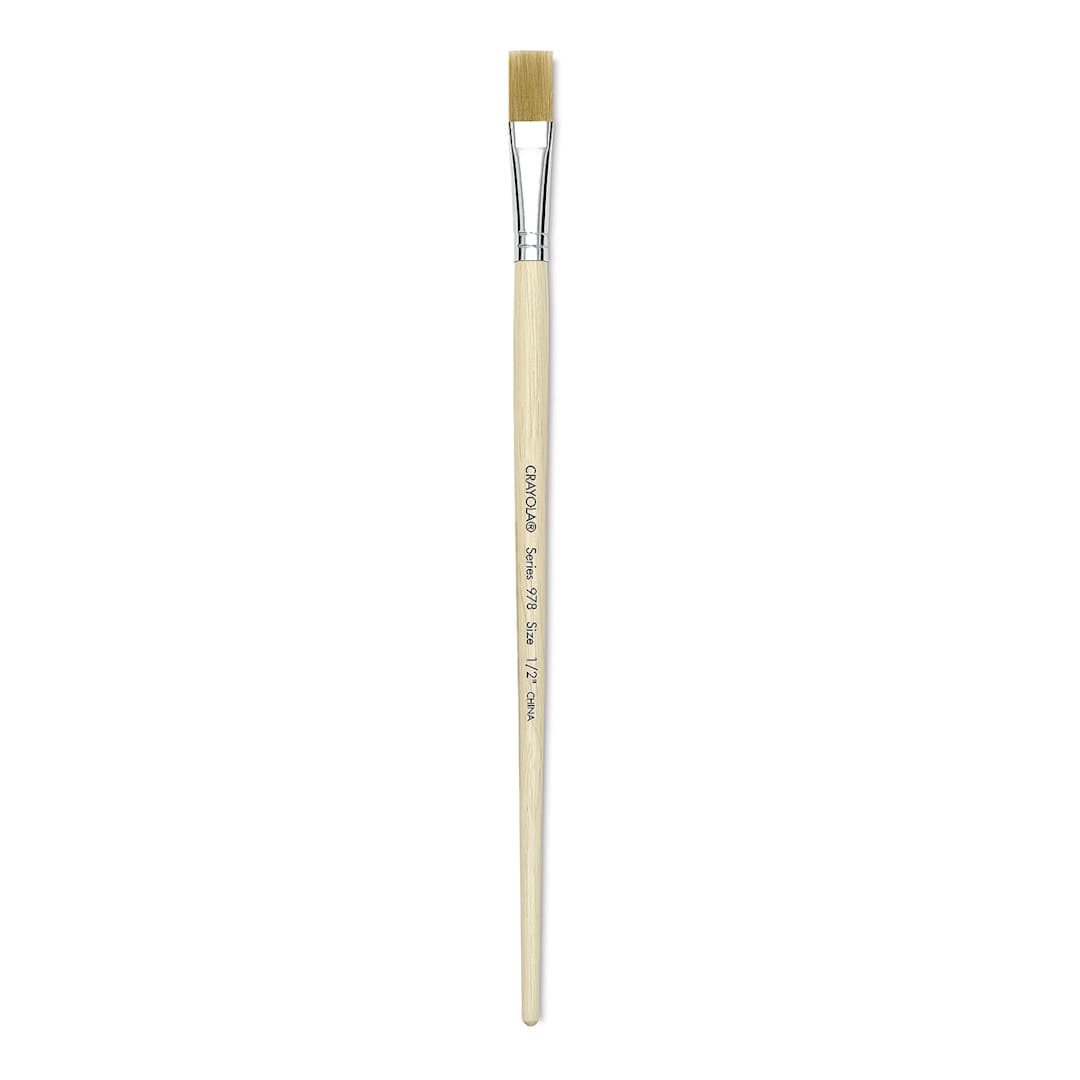 Open in modal - Crayola Nylon Easel Brush - Long Handle, 1/2