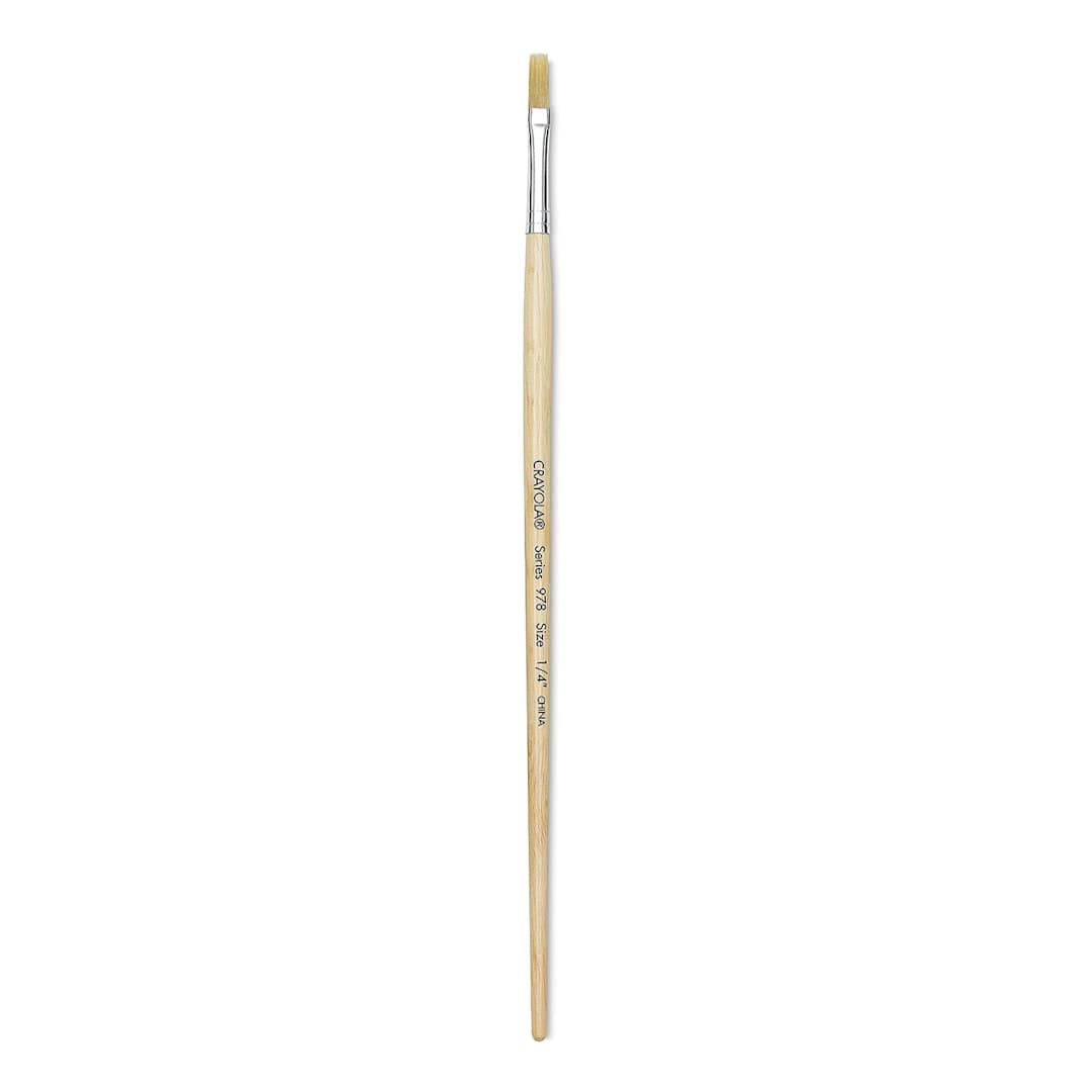 Open in modal - Crayola Nylon Easel Brush - Long Handle, 1/4