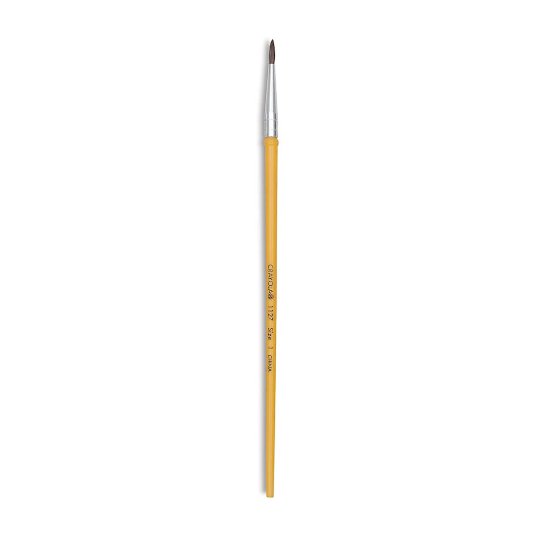 Open in modal - Crayola Camel Hair Watercolor Brush - Round, Size 1