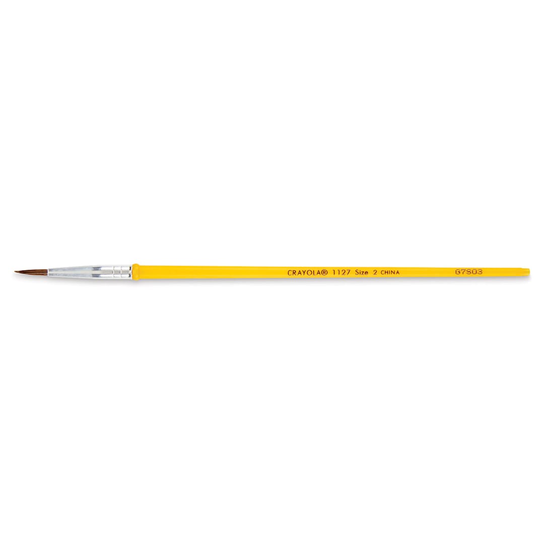Open in modal - Crayola Camel Hair Watercolor Brush - Round, Size 2