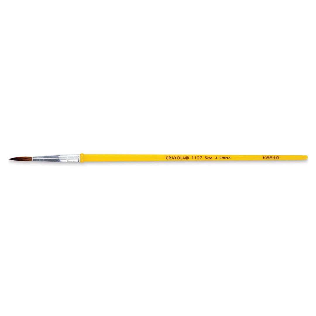 Open in modal - Crayola Camel Hair Watercolor Brush - Round, Size 4