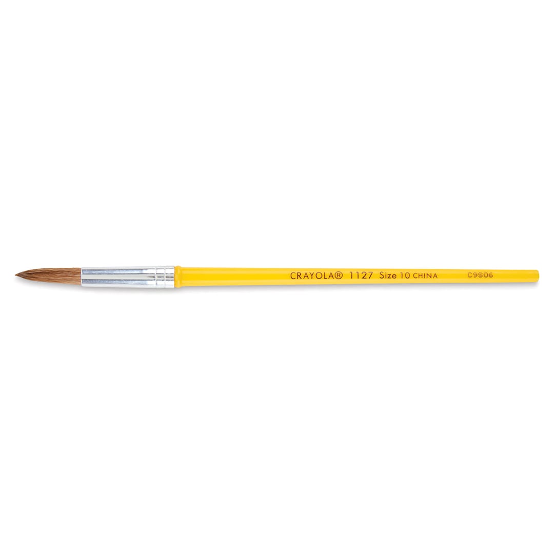 Open in modal - Crayola Camel Hair Watercolor Brush - Round, Size 10