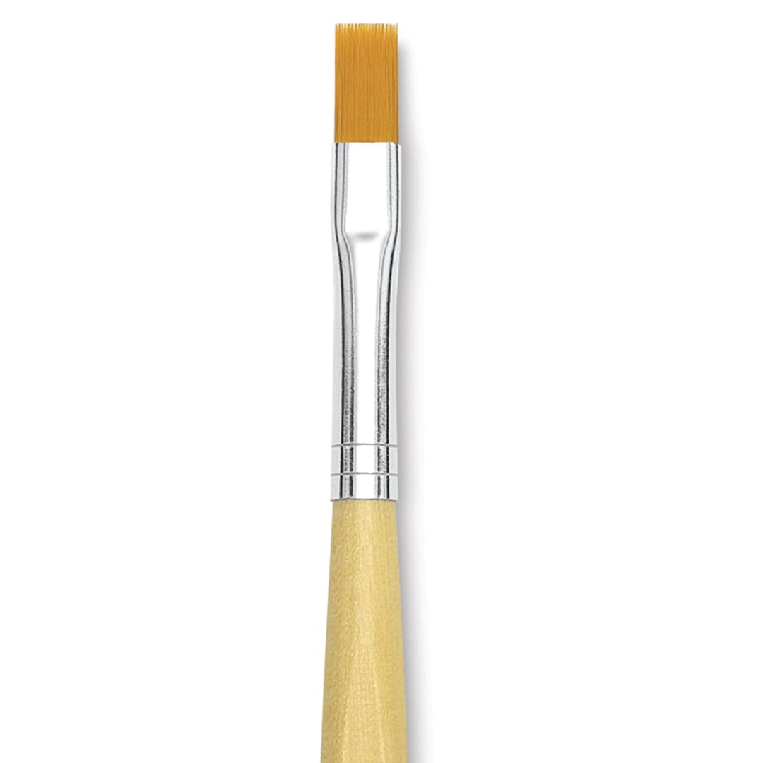 Open in modal - Da Vinci Junior Synthetic Brush - Bright, Short Handle, Size 6 close-up