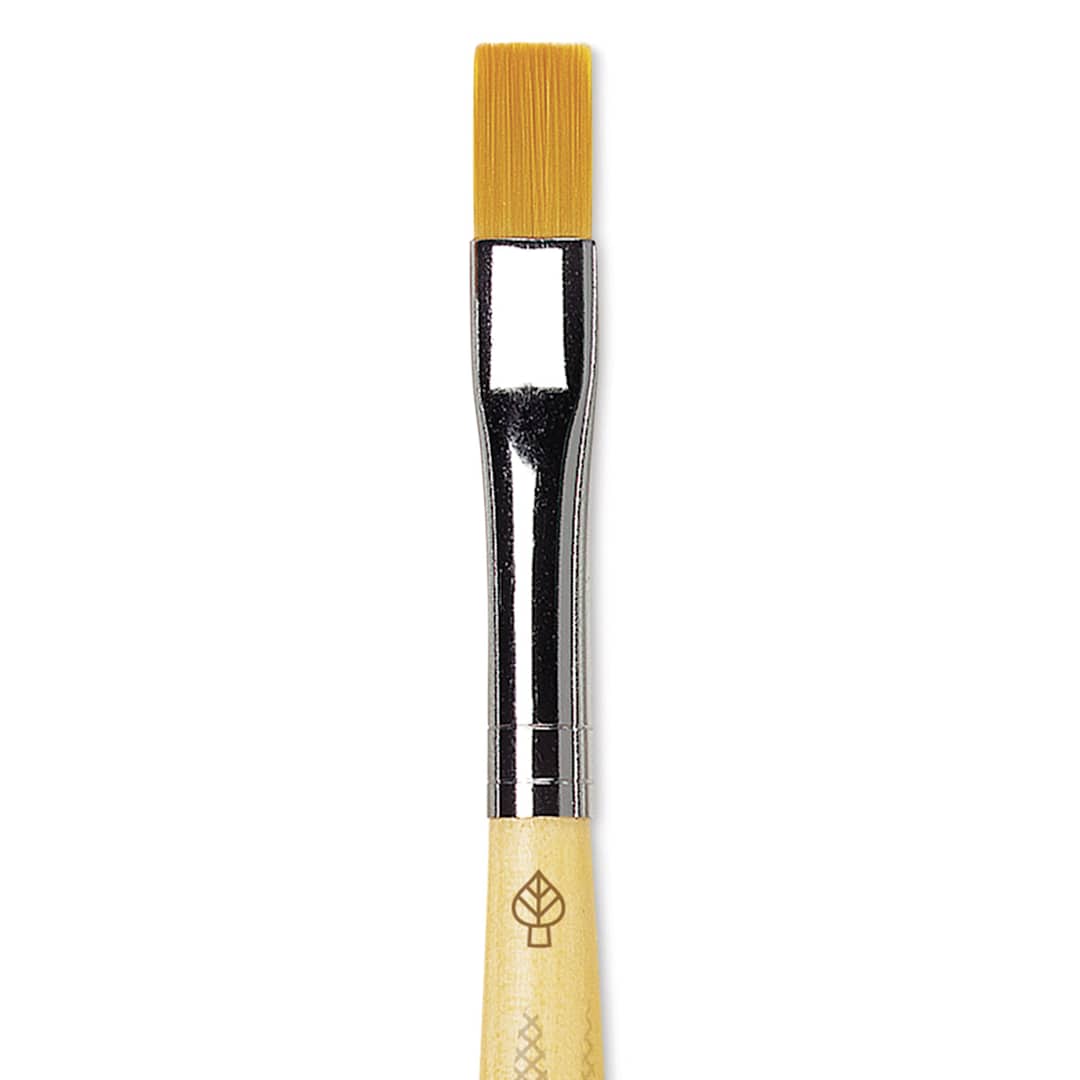 Open in modal - Da Vinci Junior Synthetic Brush - Bright, Short Handle, Size 8 close-up