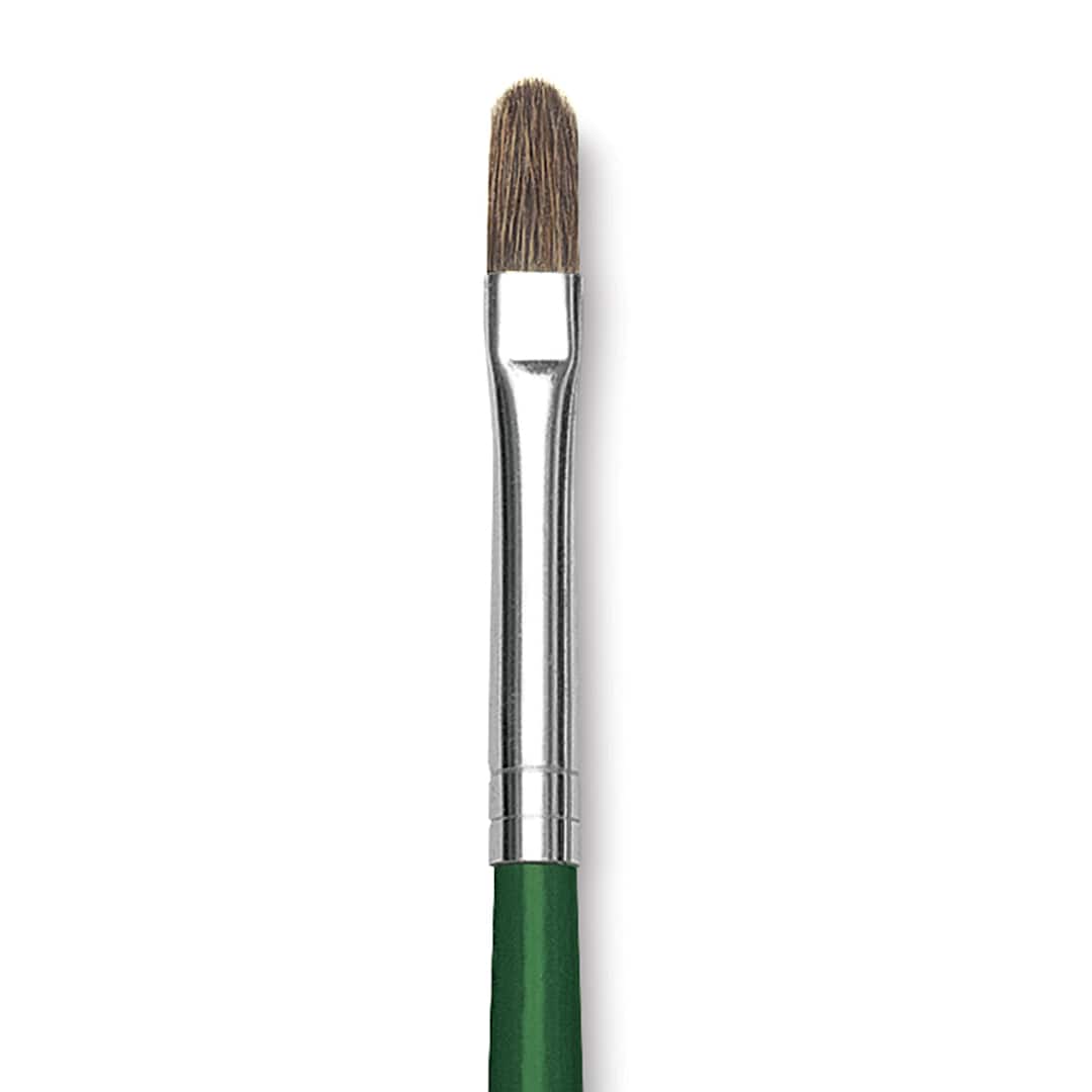 Open in modal - Blick Economy Sable Brush - Filbert, Long Handle, Size 4 close up