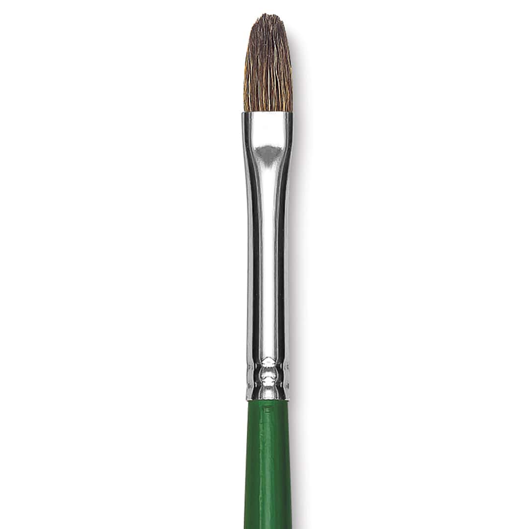 Open in modal - Blick Economy Sable Brush - Filbert, Long Handle, Size 6