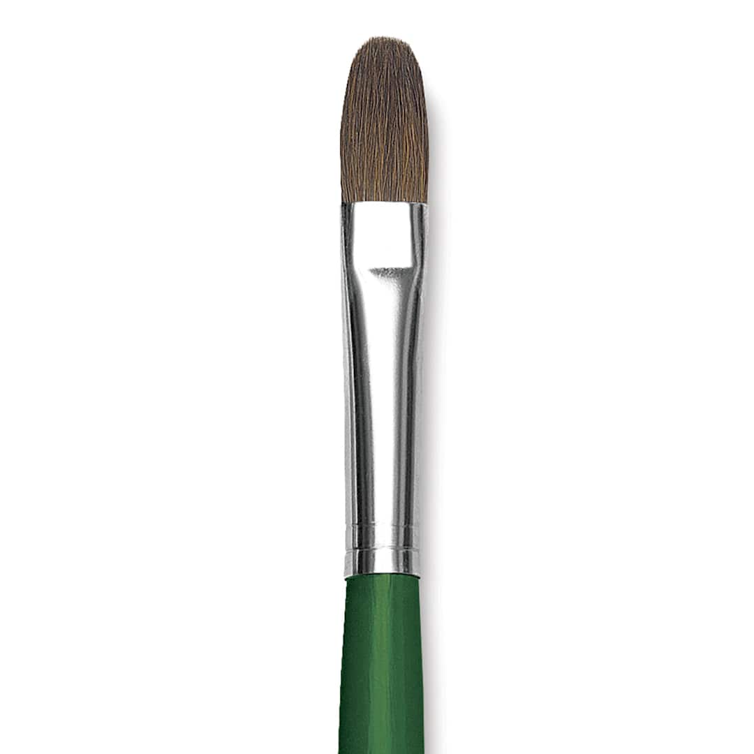 Open in modal - Blick Economy Sable Brush - Filbert, Long Handle, Size 12 close up