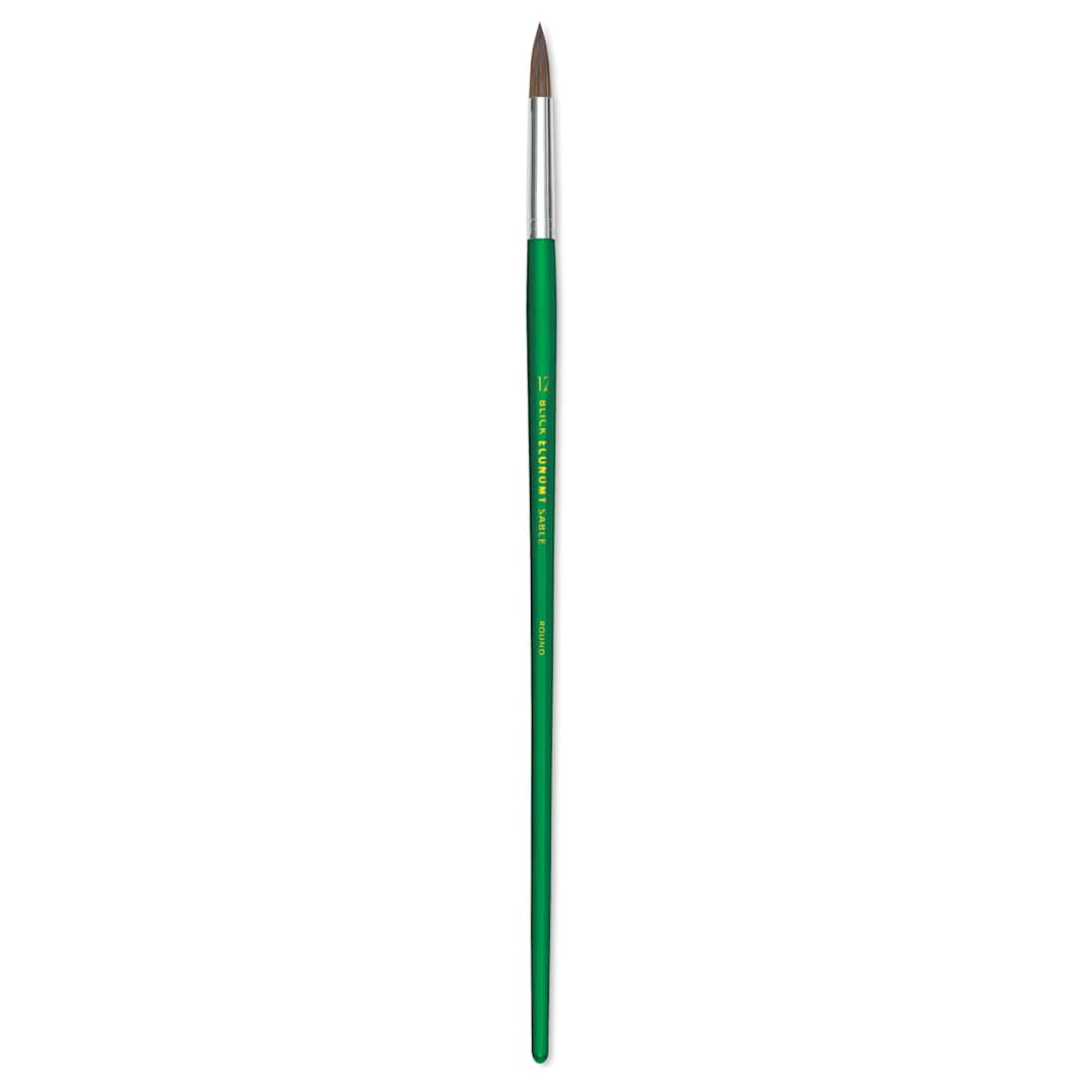 Open in modal - Blick Economy Sable Brush - Round, Long Handle, Size 12