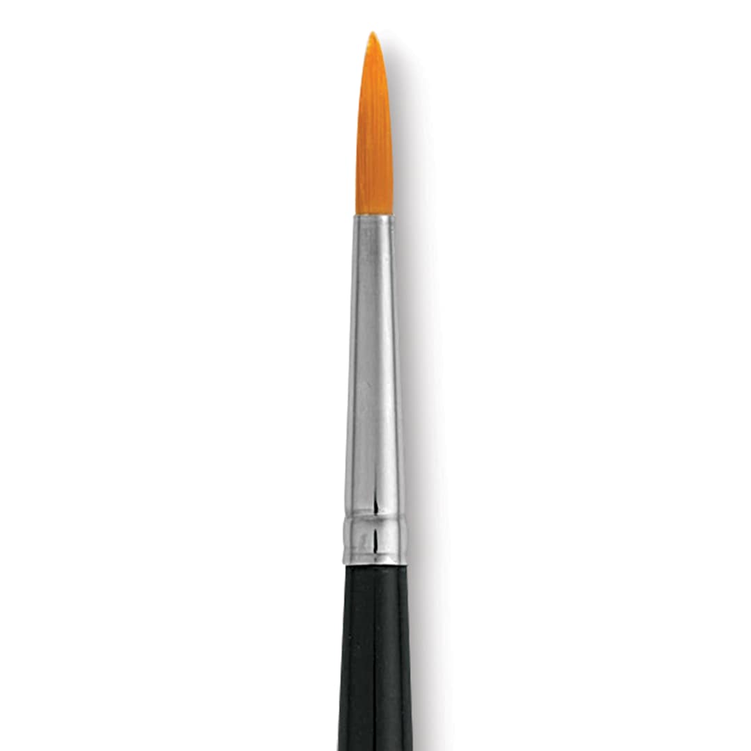 Open in modal - Dynasty Finest Golden Synthetic Brush - Round, Refill Brush, Size 6 close up