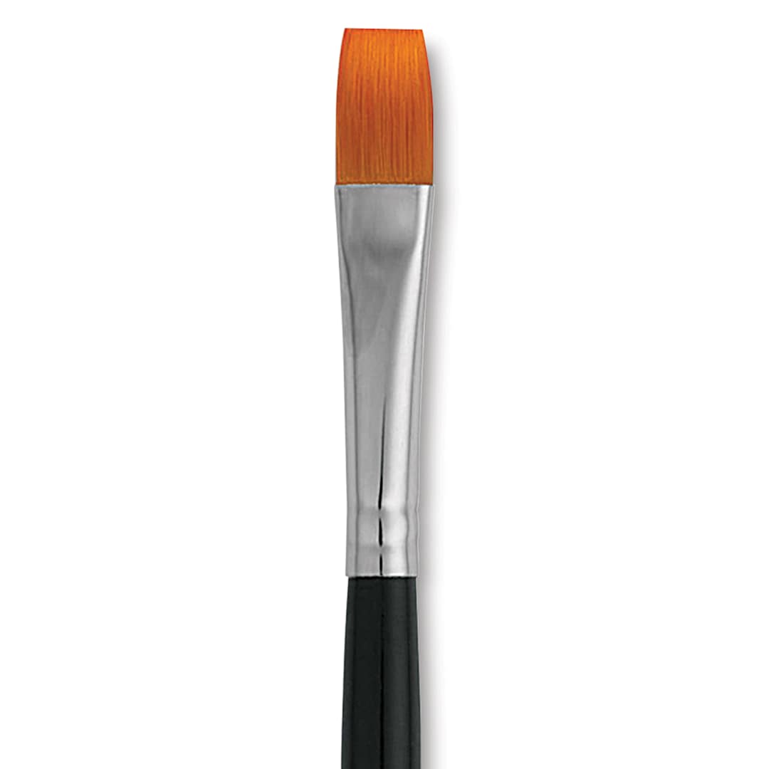 Open in modal - Dynasty Finest Golden Synthetic Brush - Shader, Refill Brush, Size 10 close up
