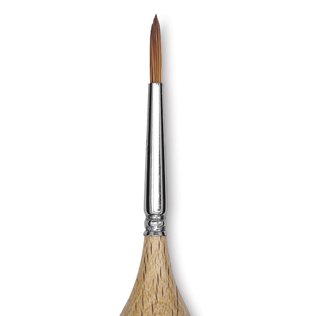 Open in modal - Blick Egg Handled Brush - Round, Size 2 close up