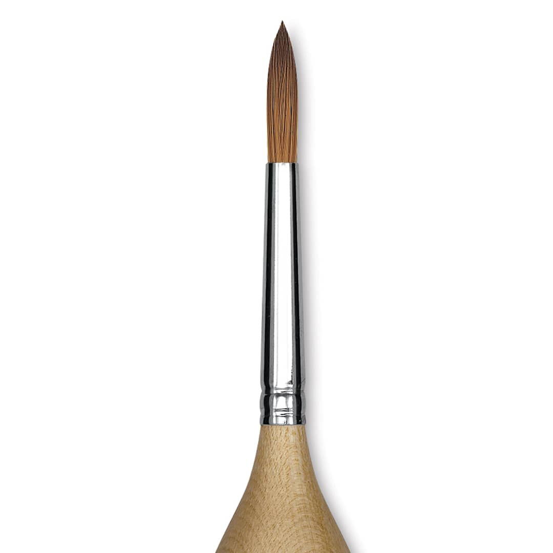 Open in modal - Blick Egg Handled Brush - Round, Size 8 close up