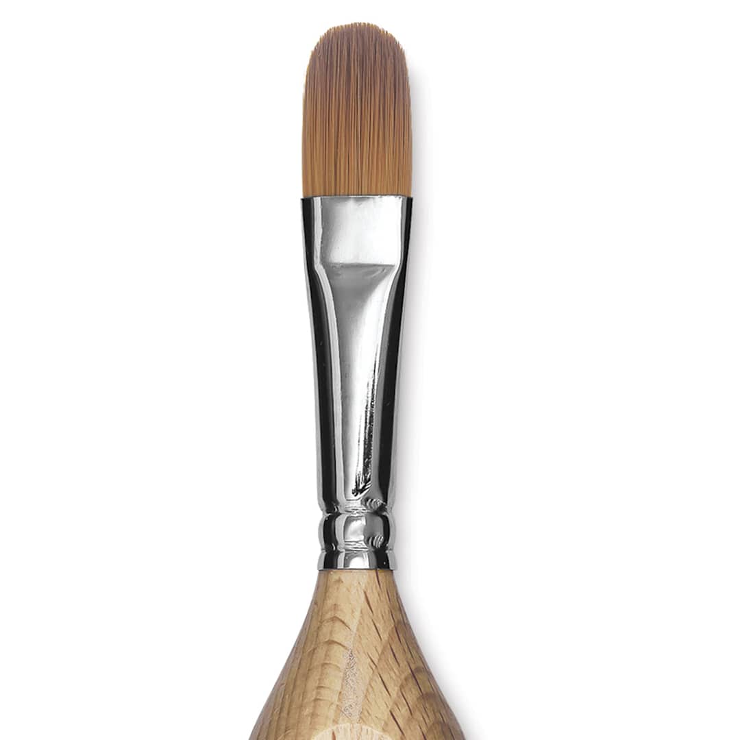 Open in modal - Blick Egg Handled Brush - Filbert, Size 12 close up