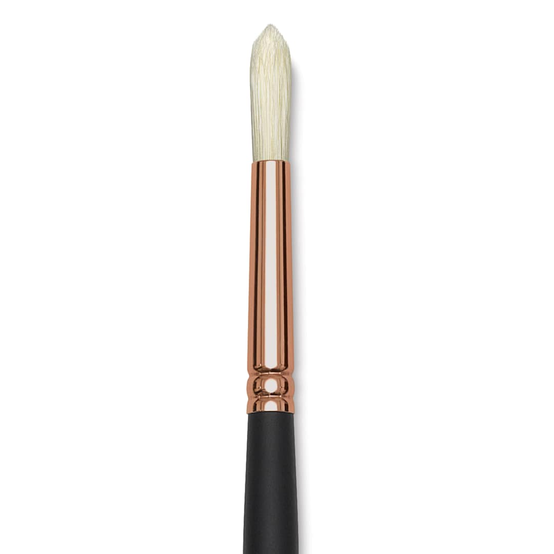Open in modal - Blick Masterstroke Interlocking Bristle Brush - Round, Long Handle, Size 6