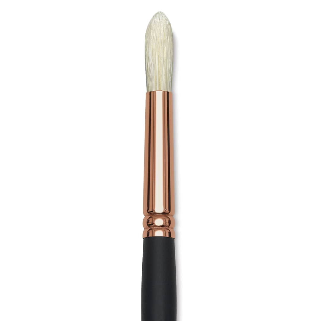 Open in modal - Blick Masterstroke Interlocking Bristle Brush - Round, Long Handle, Size 10