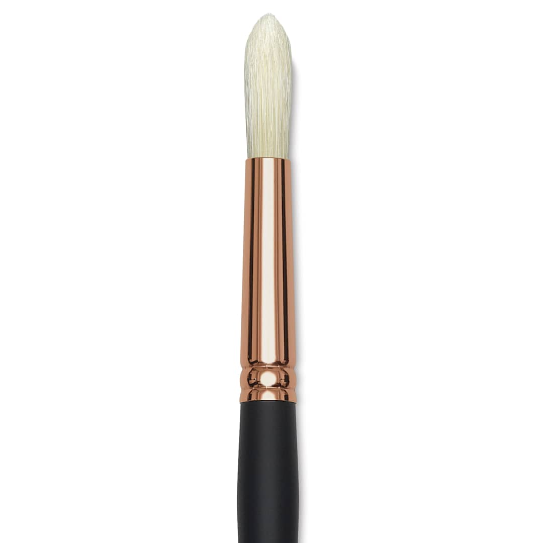 Open in modal - Blick Masterstroke Interlocking Bristle Brush - Round, Long Handle, Size 12