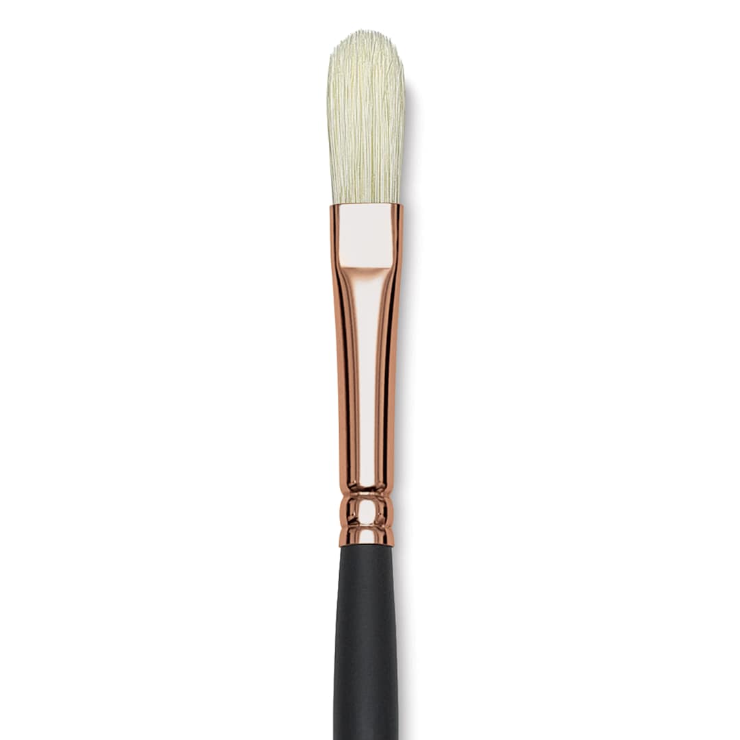 Open in modal - Blick Masterstroke Interlocking Bristle Brush - Filbert, Long Handle, Size 4